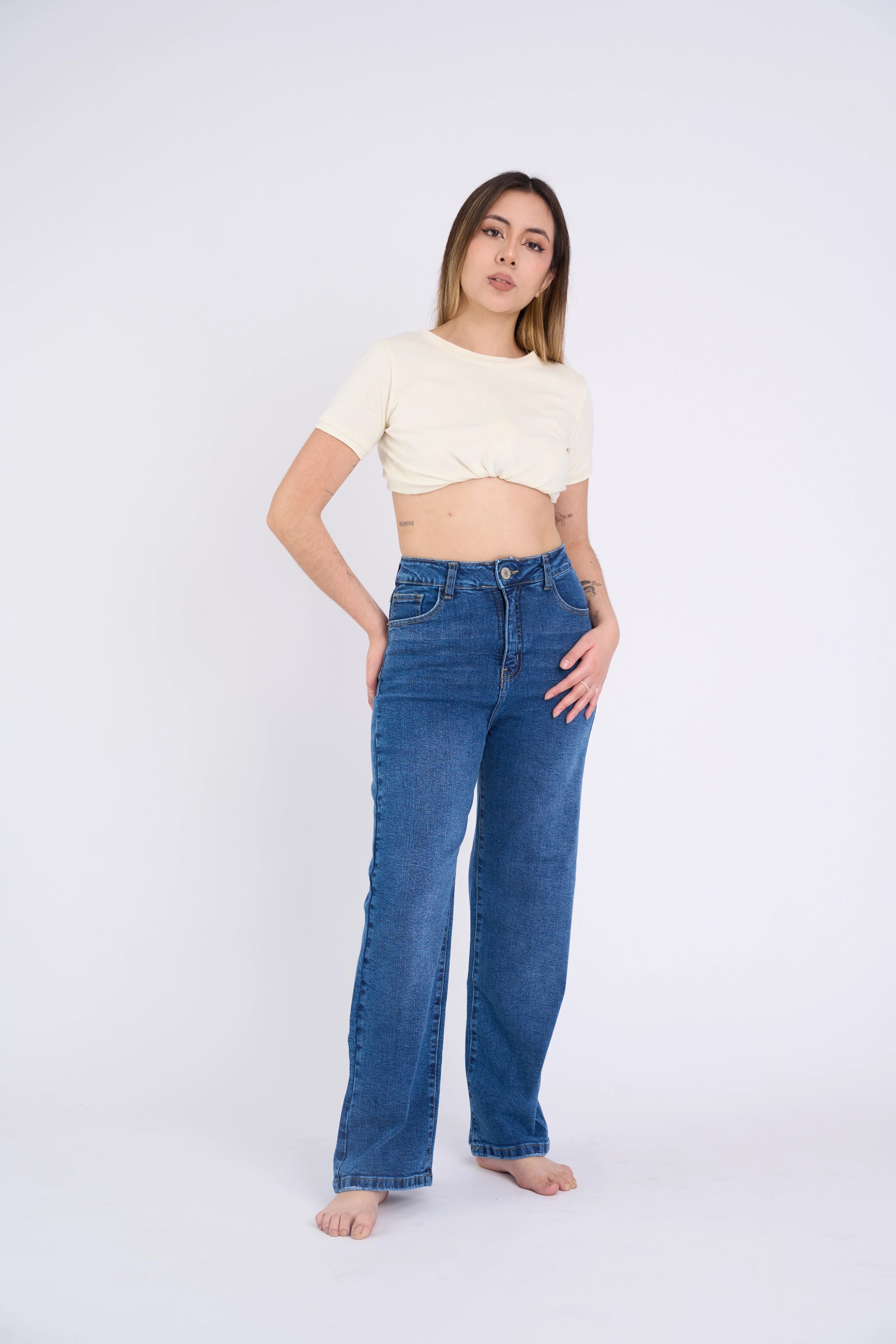 WIDE LEG CONFY - AZUL
