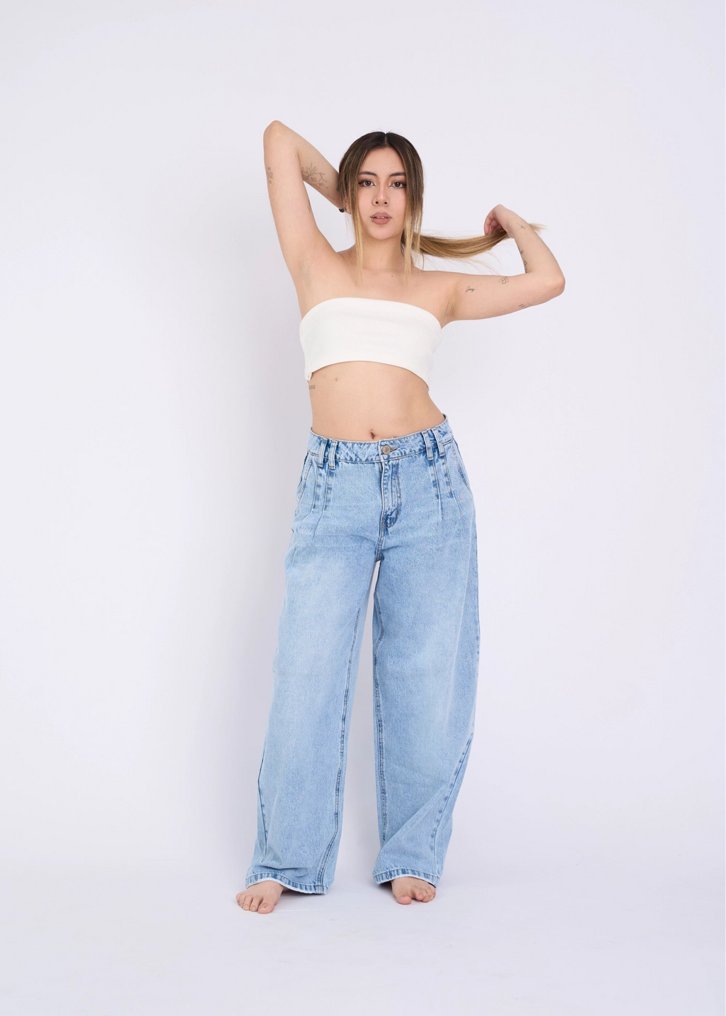 LOW RISE PINZAS - HIELO
