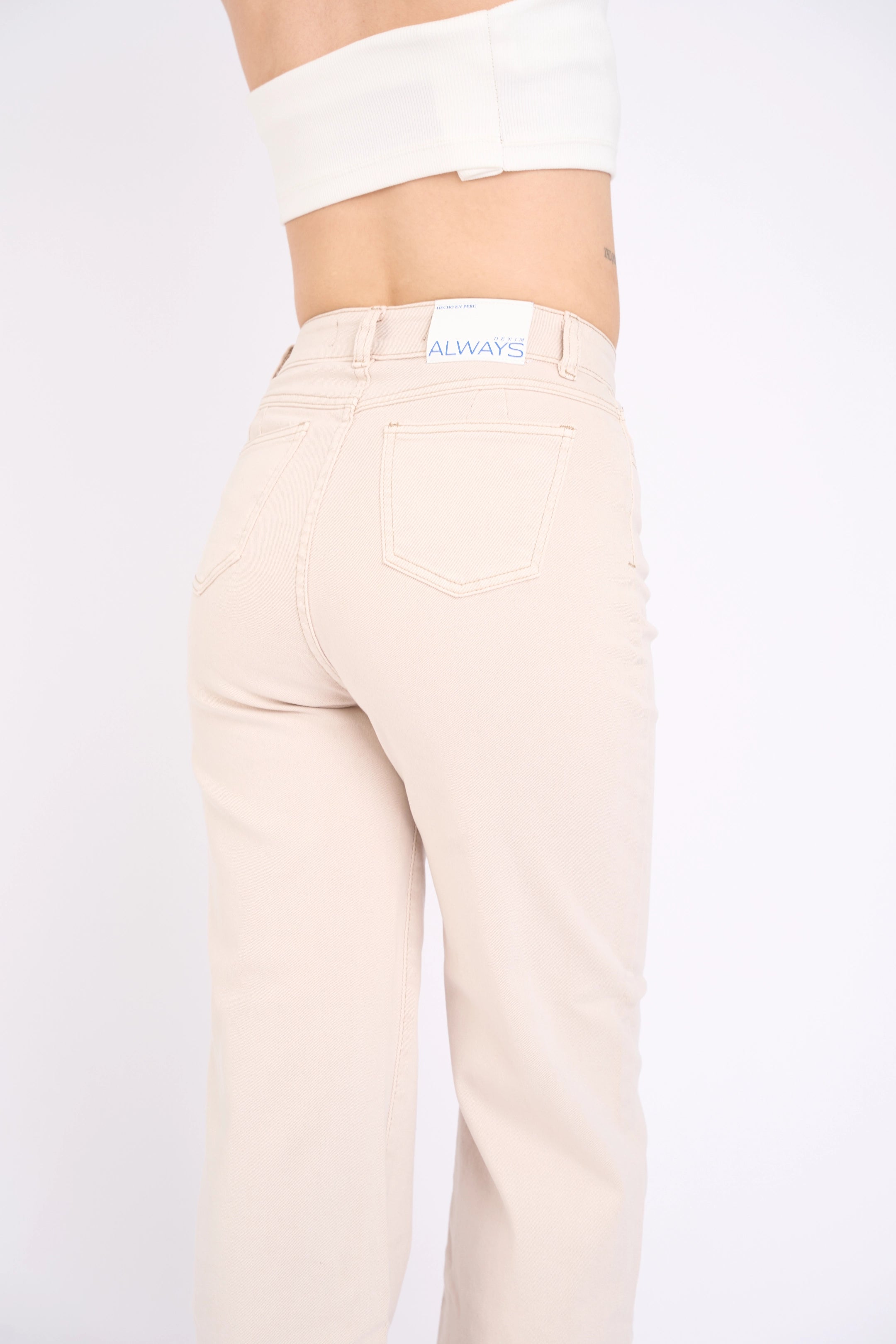 WIDE LEG COLOR COMFY - BEIGE INTERMEDIO