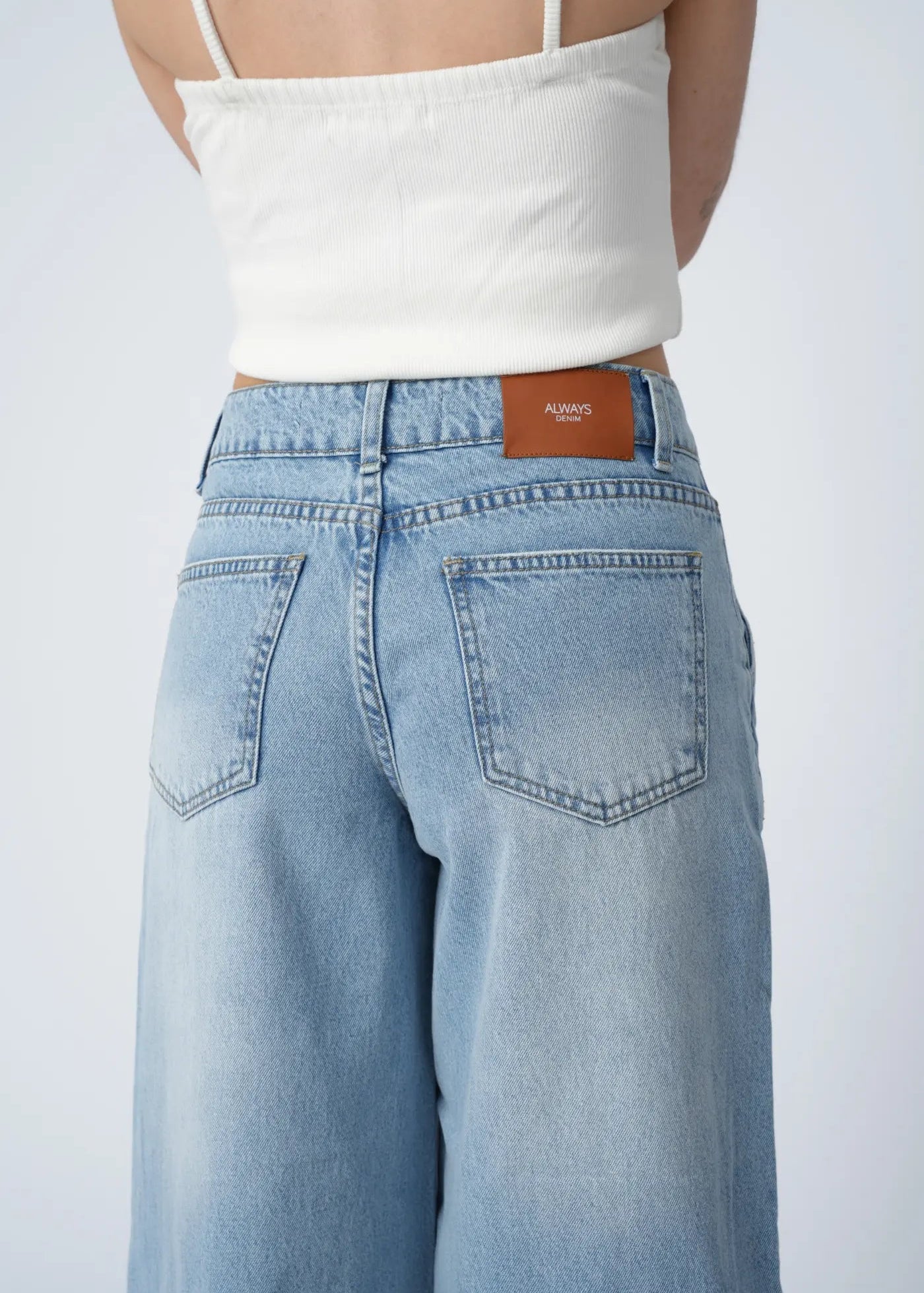 WIDE LEG PALAZZO - HIELO