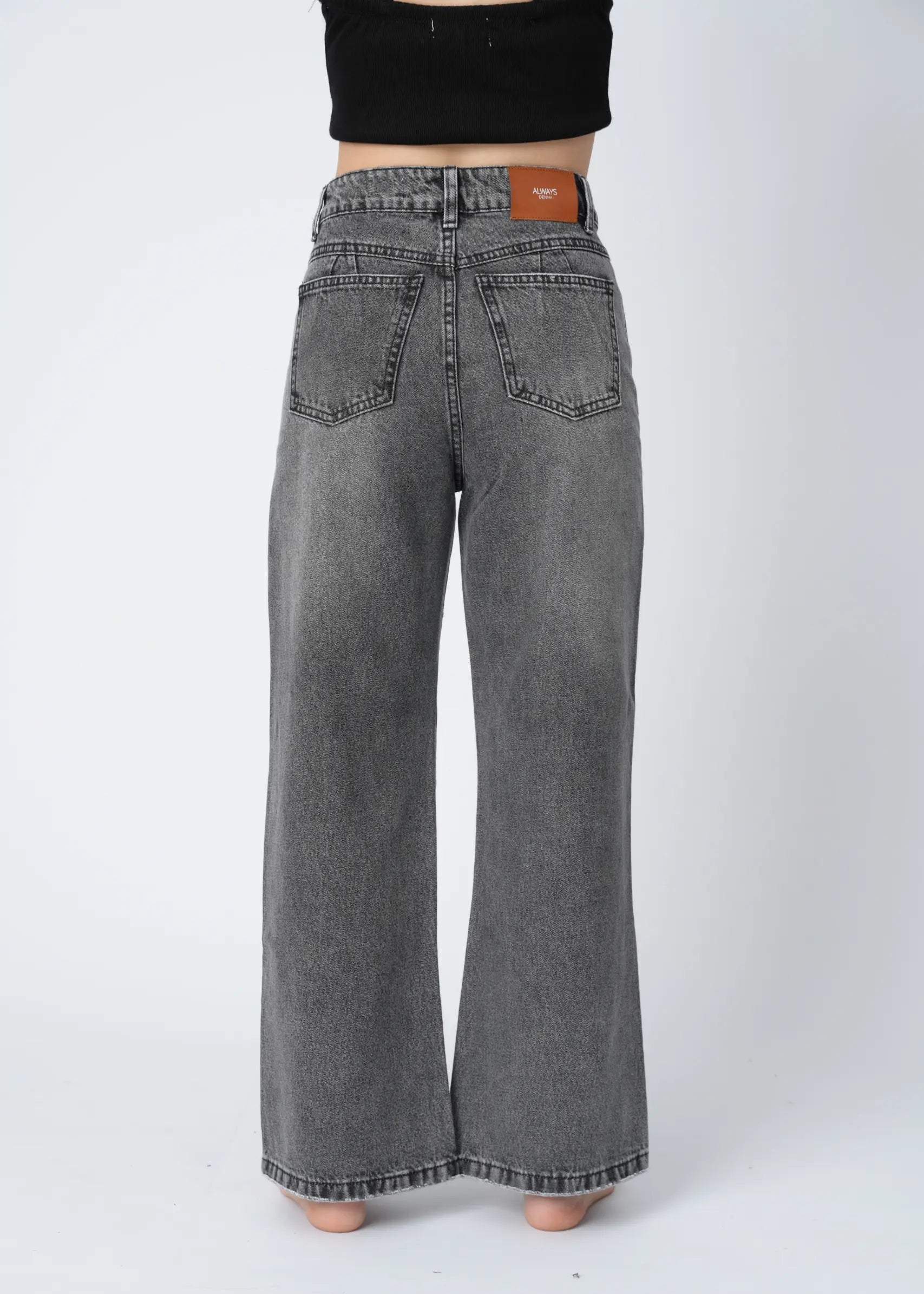 WIDE LEG RIGIDO - PLOMO CLARO