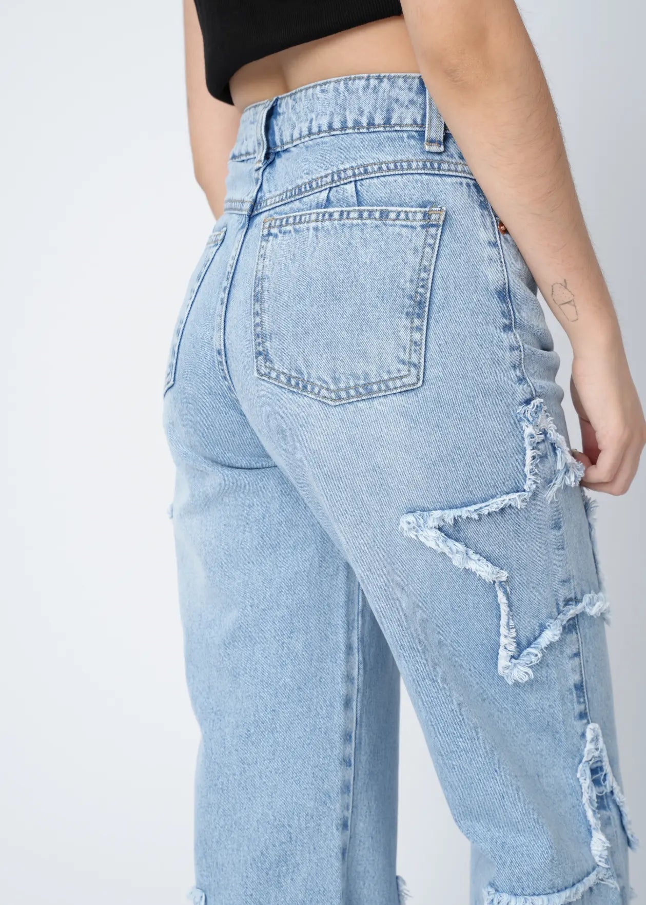 WIDE LEG ESTRELLA - HIELO