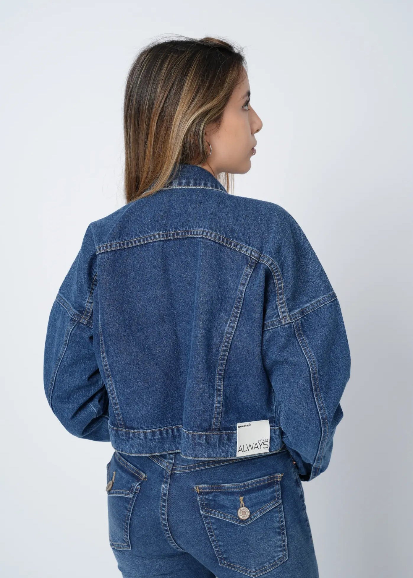 CASACA CROP - AZUL