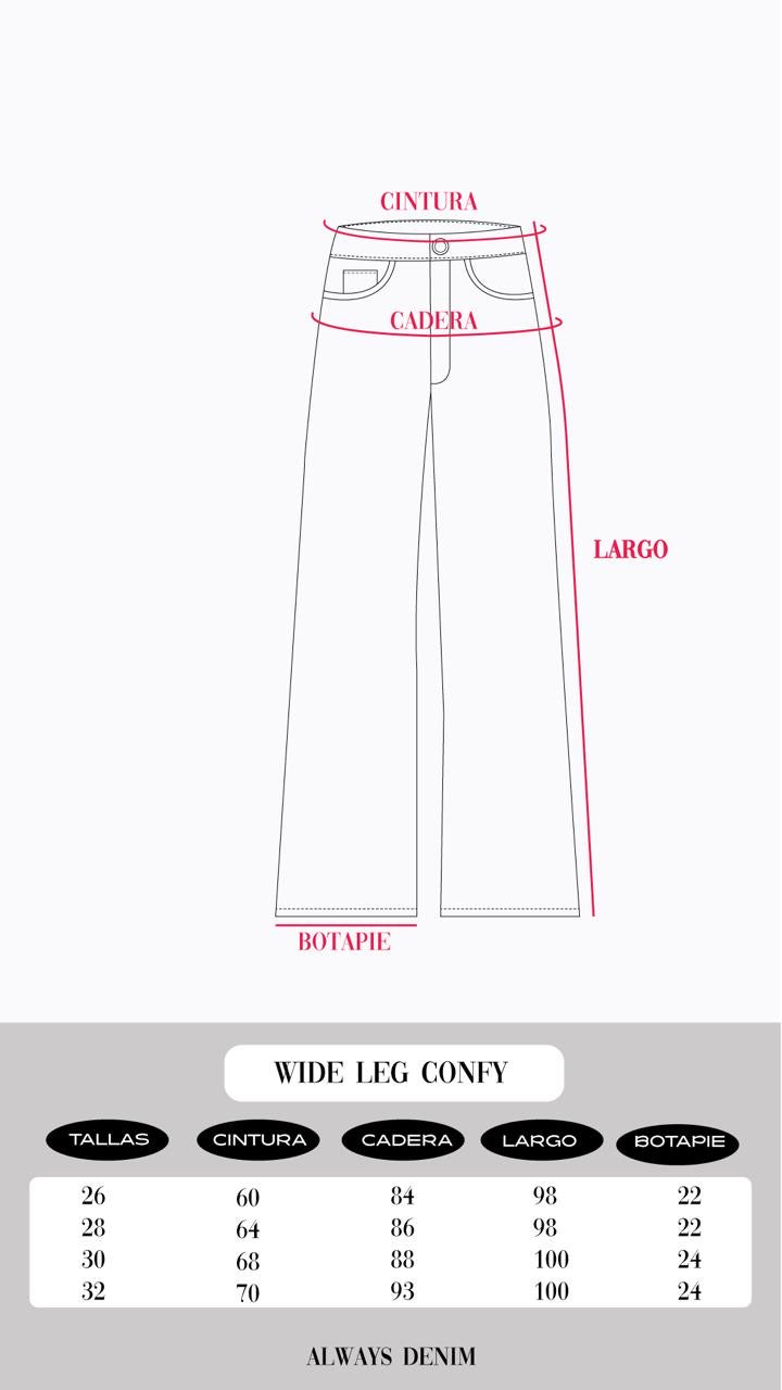 WIDE LEG CONFY - AZUL